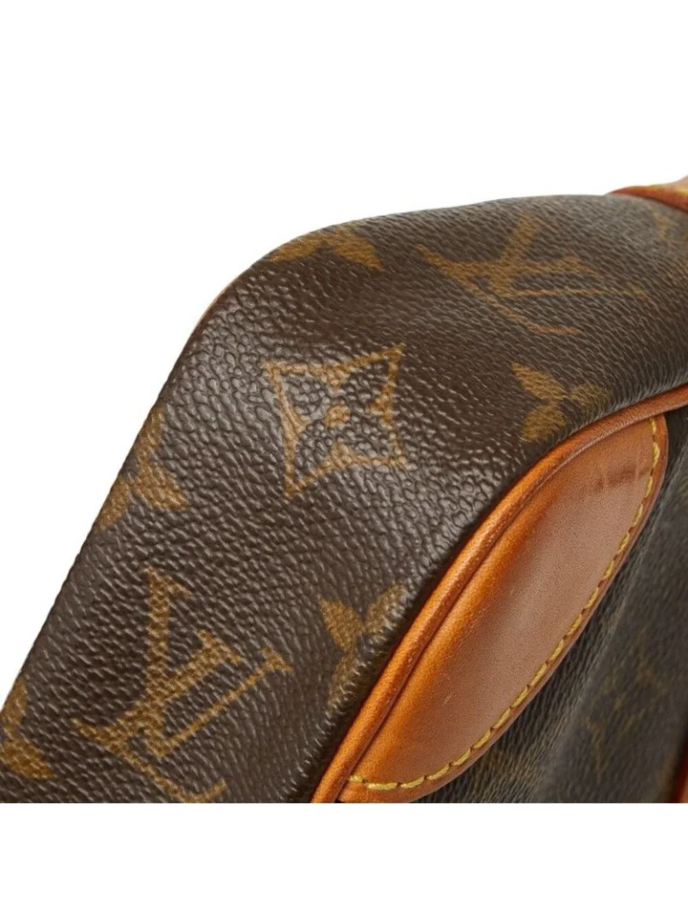Louis Vuitton Monogram Maroulis Dragonne GM Clutch Brown Leather